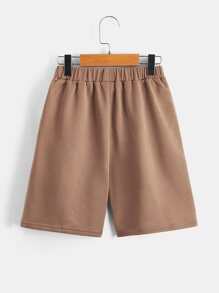 SHEIN Boys Letter Graphic Track Shorts