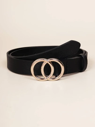 GirlsDoubleO-ringBuckleBelt - Best of SHEIN