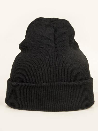 1pc Women's Solid Color Knitted Beanie Hat, Fashionable & Versatile For Casual, Commuting, Shopping In Autumn/Winter