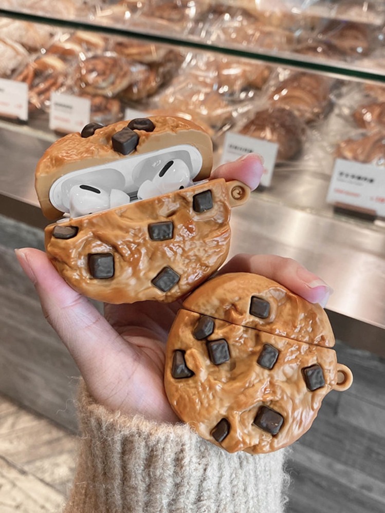 卡通饼干硅胶耳机壳 兼容苹果系列无线耳机型号保护套 - 彩色 - 查看 1