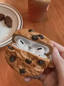 卡通饼干硅胶耳机壳 兼容苹果系列无线耳机型号保护套 - 彩色 - 查看 2