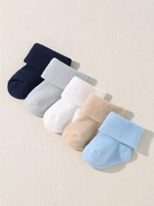 5pairs Baby Mixed Color Socks - Multicolor - View 2