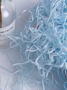 1pack Solid Color Gift Filler Paper - Baby Blue - View 2