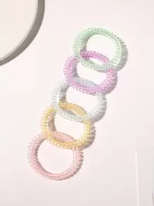 5 piezas de sujetadores de cabello con diseño en espiral - Multicolor - Ver 1