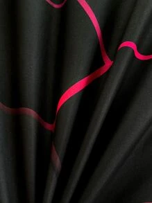 Geometric Pattern Duvet Cover Set Without Filler - Multicolor - View 6