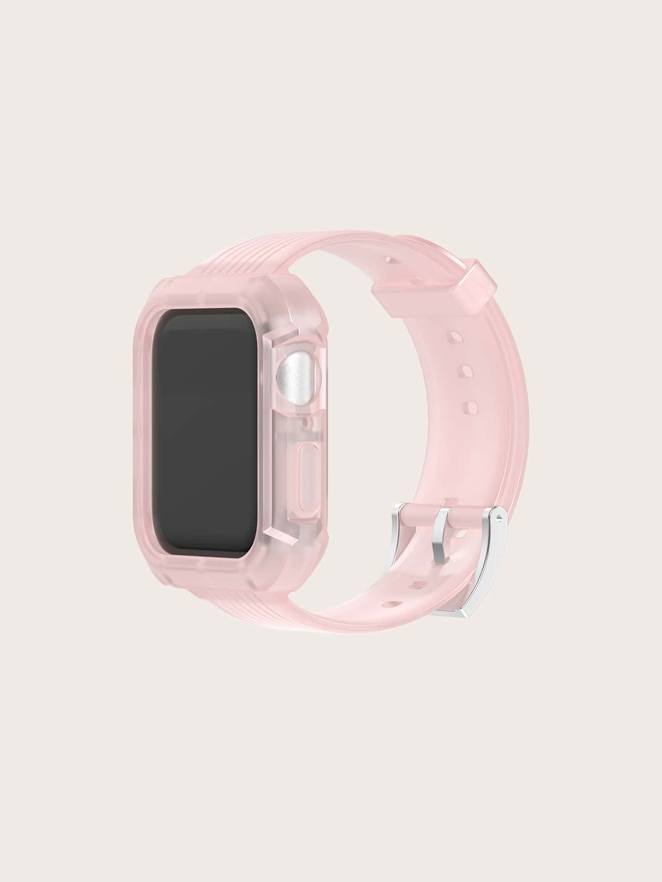 二合一錶帶和保護殼適用於Apple Watch - 淺粉色 - 查看 1