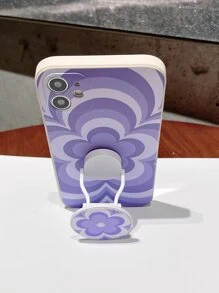 Floral Phone Case With Stand-Out Phone Grip - Multicolor - View 2