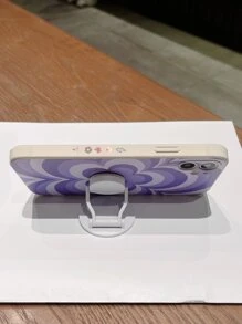 Floral Phone Case With Stand-Out Phone Grip - Multicolor - View 3