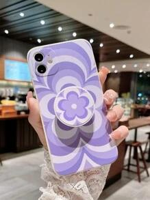 Floral Phone Case With Stand-Out Phone Grip - Multicolor - View 6