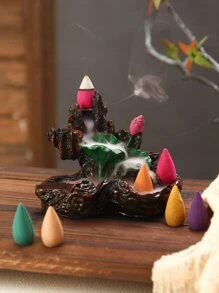 1pc Hill Design Incense Burner - Multicolor - View 1