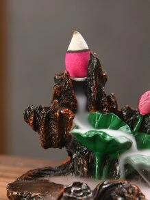 1pc Hill Design Incense Burner - Multicolor - View 2