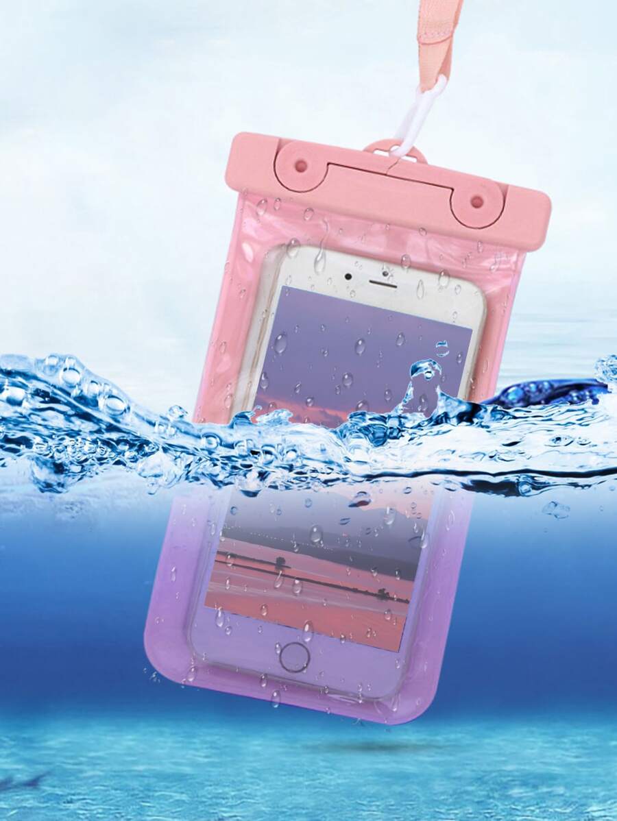 1 vỏ điện thoại chống nước - Hồng - Xem 1