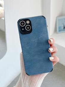 Ốp điện thoại trơn, phiên bản quốc tế, không phải phiên bản nội địa. - Màu xanh bụi bặm - Xem 3