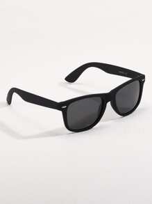 Men Rivet Detail Fashion Glasses For Summer Beach Vacation,Outdoor,Travel - Black - View 4