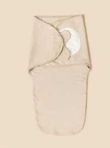 Plain Baby Swaddling Blanket - Khaki - View 7