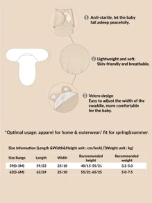 Plain Baby Swaddling Blanket - Khaki - View 5