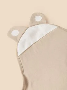 Plain Baby Swaddling Blanket - Khaki - View 8