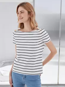 MOTF PREMIUM BOAT NECK T-SHIRT - White - View 7