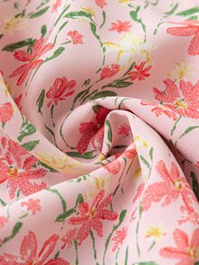 Plus Ditsy Floral Print Chiffon Kimono