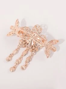 Rhinestone Hoa Trang Trí Tóc Kẹp - Màu xanh ngọc - Xem 3