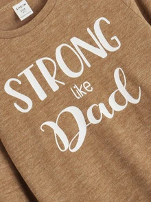 SHEIN 小男童字母圖案T恤