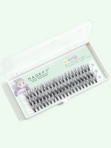 MAGEFY 60 Clusters Of Segmented Mixed Style Eyelashes,With Longer Curls C Personal DIY Eyelashes Of Different Lengths,Natural Soft Handmade Eyelashes For Everyday Use,Manga Eyelashes For Travel - Black - View 2