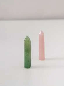 2pcs Natural Crystal Decoration Craft - Multicolor - View 2