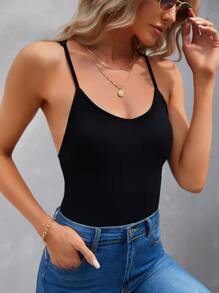 SHEIN Privé 蝴蝶形狀吊帶上衣