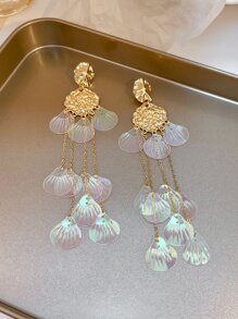 鐳射貝殼耳墜 - 彩色 - 查看 2