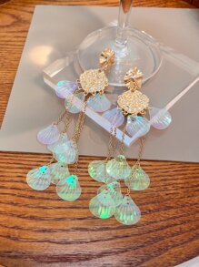 鐳射貝殼耳墜 - 彩色 - 查看 5