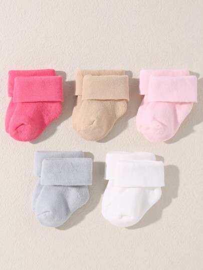 5雙嬰兒混色襪子