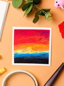 50 hojas de papel especial para pastel al óleo, de vuelta a la escuela, suministros escolares - Multicolor - Ver 6