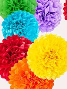 18入組混色紙巾紙小絨球套裝 - 彩色 - 查看 5