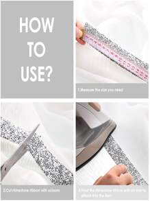 1卷水钻设计 DIY 丝带 - 彩色 - 查看 3