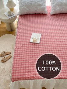 Faldones de cama con patrón de cuadros - Multicolor - Ver 3