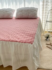 Faldones de cama con patrón de cuadros - Multicolor - Ver 5