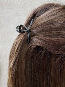 DAZY Minimalist Hair Claw Casual Claw Clips Hair Clips Hair Jaw Clip Hair Clamps Hair Clutch Hair Catcher Clip - Black - View 4