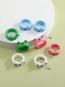 8 chiếc nhẫn thiết kế cô gái Ếch - Nhiều màu - Xem 4
