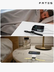 3 en 1 Cable de dato Lightning & Cargador inalámbrico compatible con Apple Watch - Blanco - Ver 4