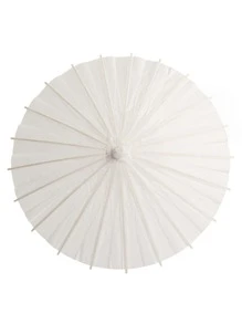 1入組簡約風素色雨傘 - 白色 - 查看 2