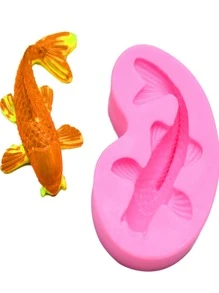 Molde de silicona de pez DIY - Rosa - Ver 1