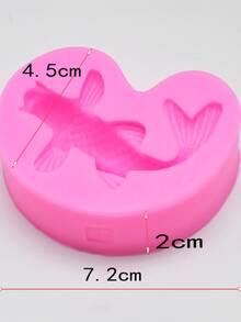 Molde de silicona de pez DIY - Rosa - Ver 3