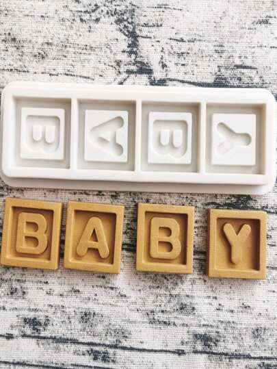 Letter Shaped Silicone Mold, Minimalist & Practical Multi-Purpose DIY