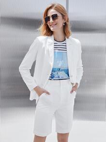 MOTF PREMIUM LINEN MIX CAPRIS TAILORED TROUSERS - White - View 10