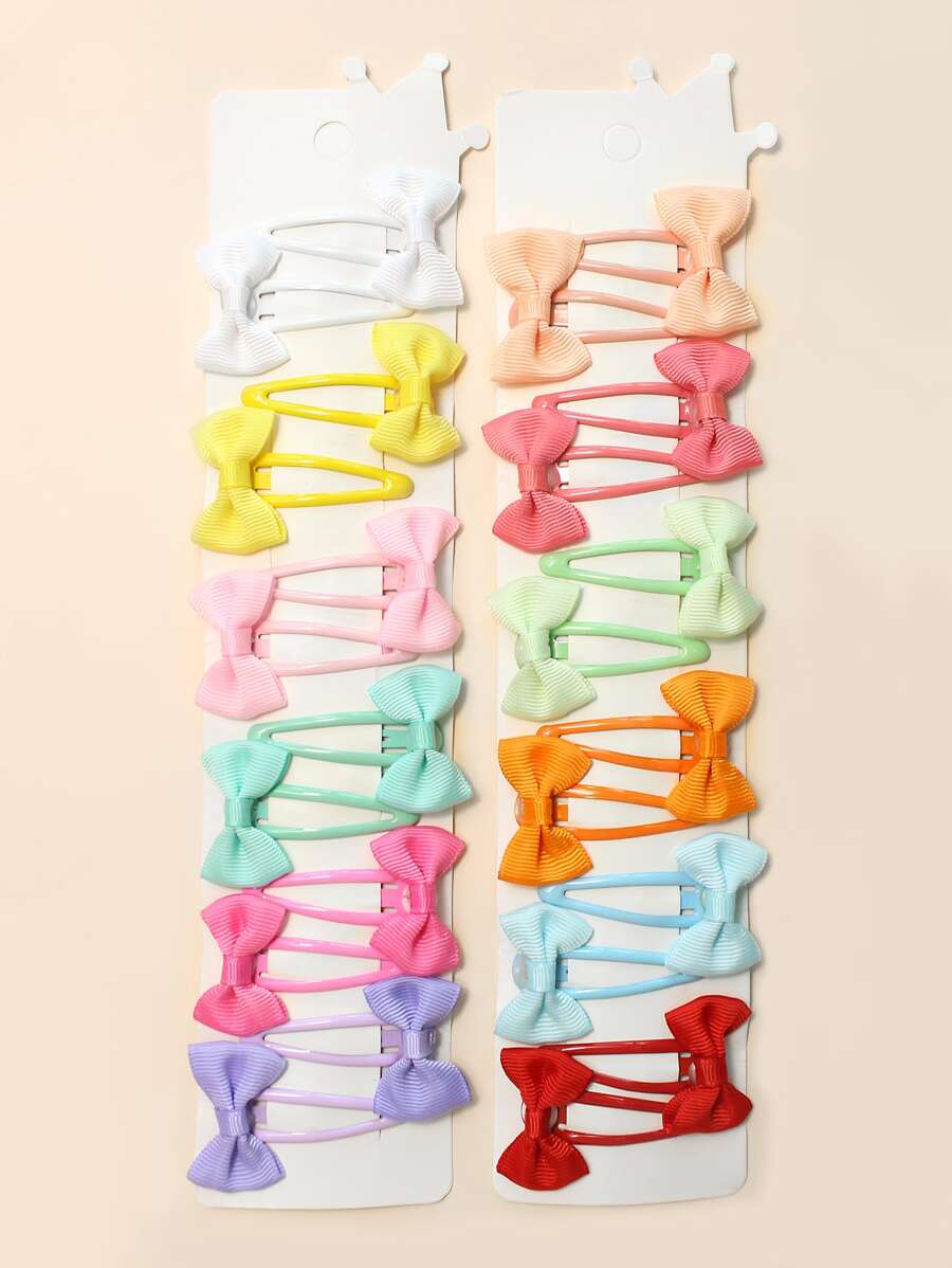 24个装女孩/青少年学院风发夹，适合日常使用 - 彩色 - 查看 1