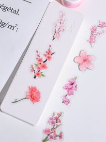 40入組花朵圖案貼紙 - 彩色 - 查看 3