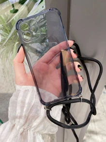 Funda de móvil transparente con acollador - Gris - Ver 2