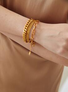 MOTF PREMIUM 3PCS MINIMALIST CHAIN BRACELET