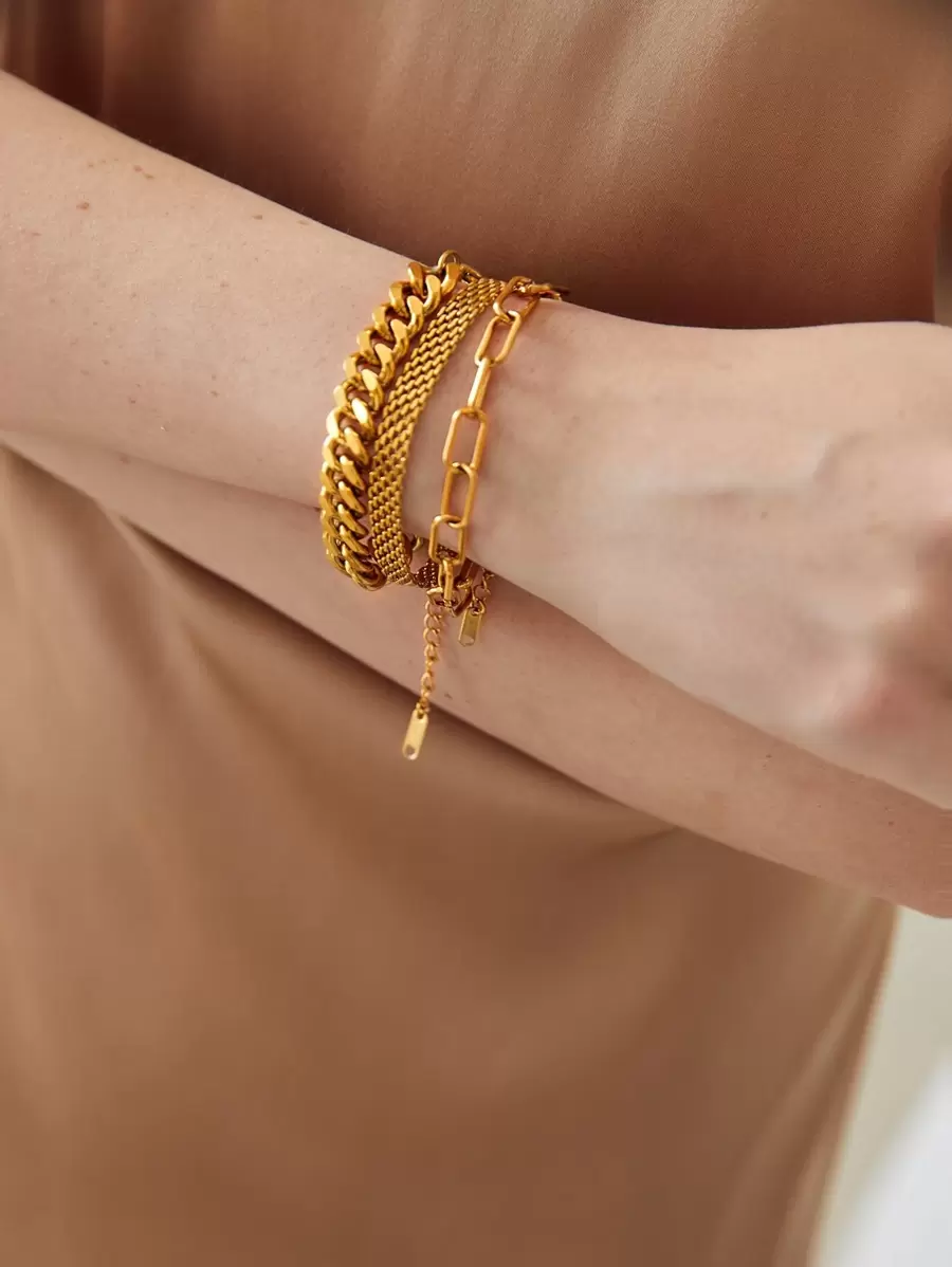 MOTF PREMIUM 3PCS MINIMALIST CHAIN BRACELET