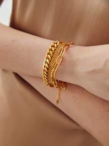 MOTF PREMIUM 3PCS MINIMALIST CHAIN BRACELET